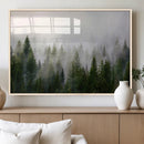 Forest Wall Art Canvas Print | Foggy Forest Wall Art | Pine
