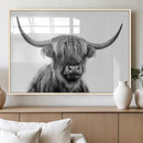 Scottish Highland Cow Cattle Art Print Wall Art Canvas Print by MyGreatCanvas | Canvas Wall Art Prints | Photo Prints & Wall Decor