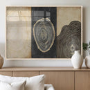 Tree Rings Canvas Wall Art Print – Minimalist Natural