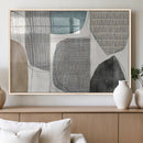 Canvas Print Wall Art Abstract Art Boho, Framed Boho Decor