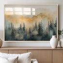 Abstract Forest Print - Mountain Wall Art | Autumn Landscape