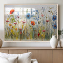 Colorful Wildflower Canvas Wall Art - Vibrant Floral