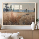 Golden Fields Canvas Wall Art Print – Serene Landscape of