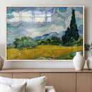 Wheatfield With Cypresses By Van Gogh Painting Wall Art