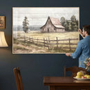 Rustic Farmhouse Barn Wall Art | 3-Panel Framed Gallery Wrap by MyGreatCanvas | Canvas Wall Art Prints | Photo Prints & Wall Decor