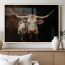 Texas Longhorn Wall Art | 3-Panel Large Texas Longhorn
