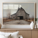 Farmhouse Rustic Barn Wall Art Canvas Print – Framed and