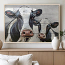 Vintage Baby and Mom Cattle Wall Art Canvas Print by MyGreatCanvas | Canvas Wall Art Prints | Photo Prints & Wall Decor