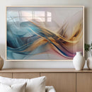 Abstract Flowing Colors Wall Art Canvas Print