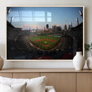 PNC Park Evening Game Triple Canvas Wall Art - Pittsburgh