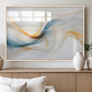 Decorative Turquoise Abstract Wave Wall Art Canvas Print by MyGreatCanvas | Canvas Wall Art Prints | Photo Prints & Wall Decor