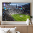 Tottenham Hotspur Stadium Canvas Print, Match Day Triple