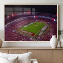 Bryant-Denny Stadium Night Game Triple Canvas Wall Art - by MyGreatCanvas | Canvas Wall Art Prints | Photo Prints & Wall Decor