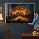 Golden Tree of Life Canvas Wall Art Print - Majestic Glowing by MyGreatCanvas | Canvas Wall Art Prints | Photo Prints & Wall Decor