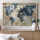 World Map Canvas Print – Framed Wall Art for Couples, by MyGreatCanvas | Canvas Wall Art Prints | Photo Prints & Wall Decor