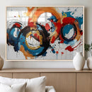 Abstract Wall Art, Rings Wall Art Canvas Print