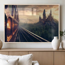 Harry Castle Wall Art Canvas Print, Wizard School Wall Art