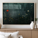 Wildflower Field Framed Wall Art, Vintage Botanical