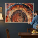 Abstract Tree Ring Art, Colorful Tree Ring Wall Decor, by MyGreatCanvas | Canvas Wall Art Prints | Photo Prints & Wall Decor