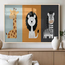 Boho Jungle Animal Nursery Wall Art Prints – Safari Decor