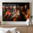 Religious Canvas Wall Art Print - Madonna and Child with