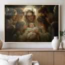 Mary Jesus Canvas Wall Art Print - Madonna and Child with