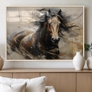 Abstract Horse Wall Art Canvas Print – Large Western