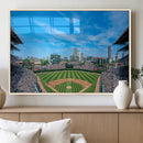 Wrigley Field Chicago Cubs Panoramic Art Multi-Piece Canvas