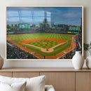 Wrigley Field Chicago Cubs Panoramic Canvas Print –