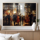 Abstract Jazz Art Wall Art Canvas Print – Colorful Musical