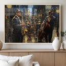 Jazz Canvas Wall Art Print – Abstract African American Music