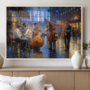 Colorful Jazz Wall Art - African American Music Canvas Print