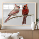 Cardinal Canvas Wall Art - Male and Female Cardinal Print - by MyGreatCanvas | Canvas Wall Art Prints | Photo Prints & Wall Decor