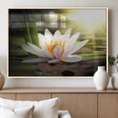 Lotus Flower Wall Art Canvas Print, Water Lily Large Wall