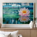 Lotus Flower Wall Art Canvas Print, Water Lily Large Wall