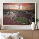 Indiana Memorial Stadium Wall Art Canvas Print, Framed