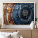 Framed Abstract Tree Ring Wall Art Print Natural Rustic Wood by MyGreatCanvas | Canvas Wall Art Prints | Photo Prints & Wall Decor