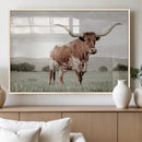 Texas Longhorn Wall Art – Framed Spotted Cattle Canvas by MyGreatCanvas | Canvas Wall Art Prints | Photo Prints & Wall Decor