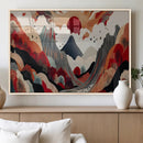 Abstract Mountain Wall Art Canvas Print – Vibrant Stylized by MyGreatCanvas | Canvas Wall Art Prints | Photo Prints & Wall Decor