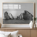 Coastal Wall Art – Framed Black White Ocean Canvas Artwork, by MyGreatCanvas | Canvas Wall Art Prints | Photo Prints & Wall Decor