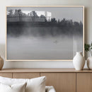 Surfer Fog Wall Art Canvas Print – Framed Foggy Beach Scene by MyGreatCanvas | Canvas Wall Art Prints | Photo Prints & Wall Decor