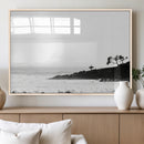 Surfer Cliffs Wall Art Canvas Print – Framed Black White by MyGreatCanvas | Canvas Wall Art Prints | Photo Prints & Wall Decor