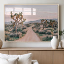 Joshua Tree Wall Art Canvas Print – Framed Desert Road Scene by MyGreatCanvas | Canvas Wall Art Prints | Photo Prints & Wall Decor
