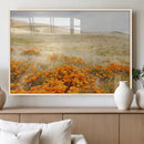 Golden Wildflowers Wall Art Canvas Print – Framed Hills by MyGreatCanvas | Canvas Wall Art Prints | Photo Prints & Wall Decor