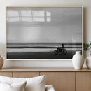 Motorcycle Beach Wall Art Canvas Print – Framed Vintage by MyGreatCanvas | Canvas Wall Art Prints | Photo Prints & Wall Decor