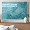 Fish Swarm Wall Art Canvas Print – Framed Aerial Shark and by MyGreatCanvas | Canvas Wall Art Prints | Photo Prints & Wall Decor