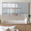 Beach Swing Wall Art Canvas Print – Framed Quiet Beach Art by MyGreatCanvas | Canvas Wall Art Prints | Photo Prints & Wall Decor