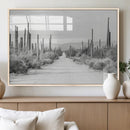 Winter Wall Art Canvas Print – Framed Cactus Path Art by MyGreatCanvas | Canvas Wall Art Prints | Photo Prints & Wall Decor