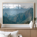 Misty Mountain Wall Art Canvas Print – Framed Cloudy Andean by MyGreatCanvas | Canvas Wall Art Prints | Photo Prints & Wall Decor