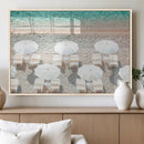 Calm Beach Wall Art – Framed Turquoise Water Canvas Artwork, by MyGreatCanvas | Canvas Wall Art Prints | Photo Prints & Wall Decor